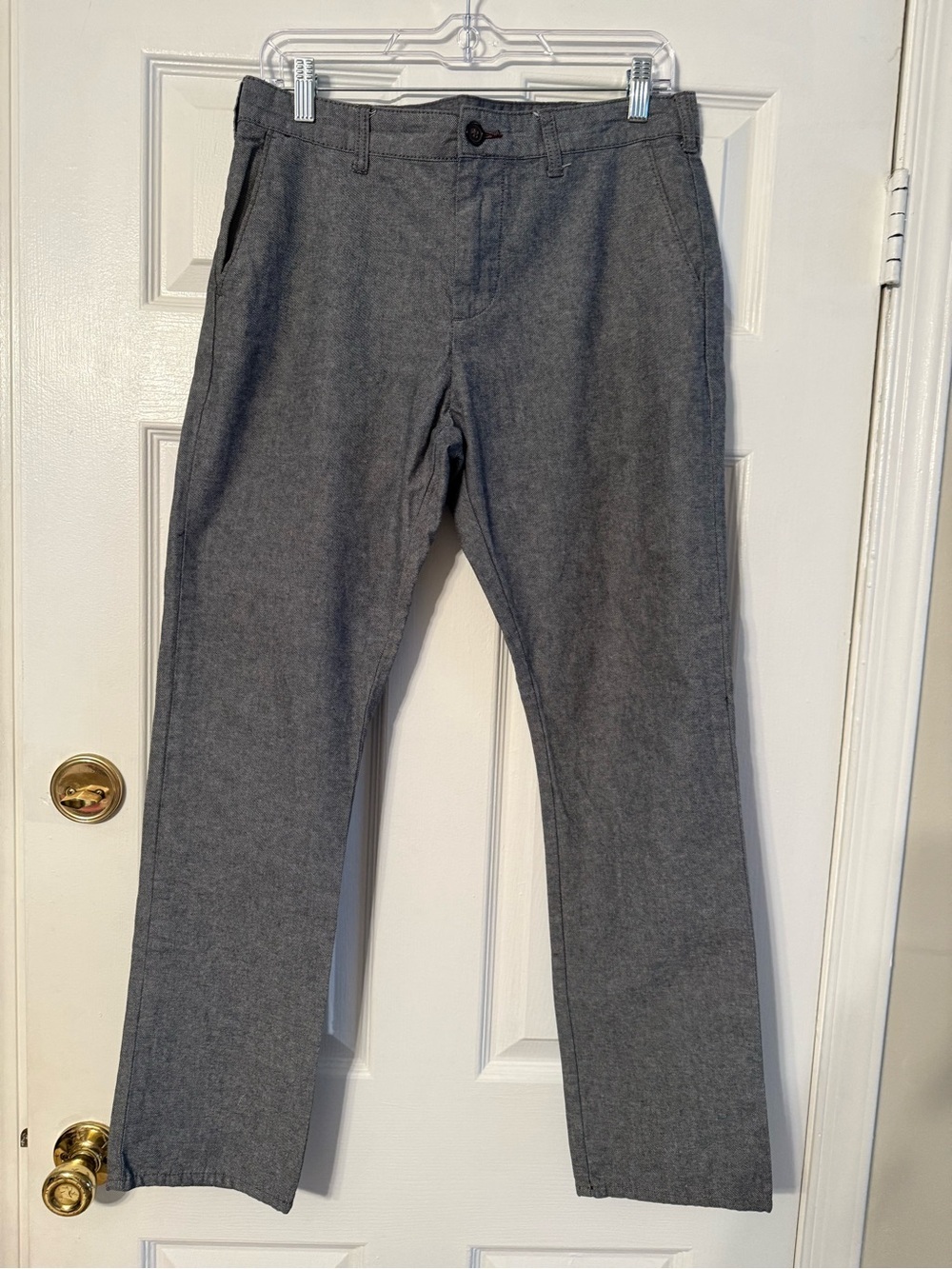 Men's Gray Dress Pants - Classic Straight Fit